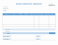 Employee Timesheet Template Word For 2023