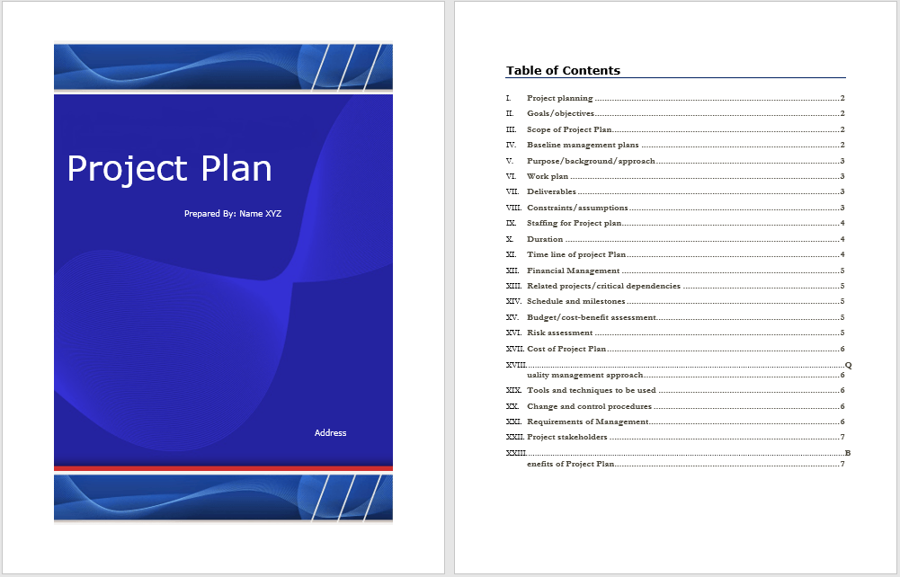 Project For Ms Word Ms Word Project Plan Template – An Essential Tool For Any Project In ...