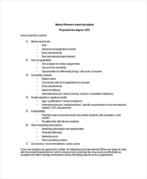 Market Research Table Example Market Research Template: A Guide To Gathering Insights | Templatesz234 ...
