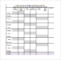 Keeping Track Of Your Blood Glucose With A Chart Template