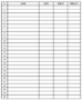 Blank Sign Up Sheet Template