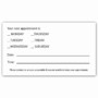 Say Goodbye To Forgotten Appointments With Appointment Reminder Card Template Word