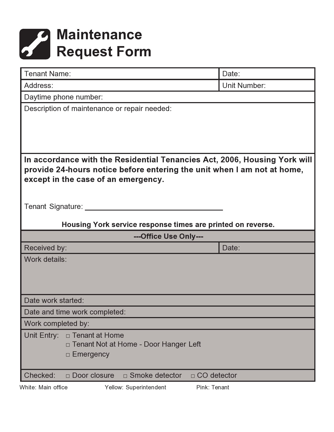 Using A Maintenance Request Template For Easy And Efficient Maintenance ...
