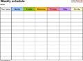 Monthly Employee Schedule Template Free