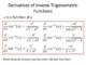 Derivative Rules For Trig Functions