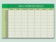 Excel Work Schedule