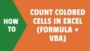 Count The Number Of Colored Cells In Excel
