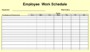 Free Employee Work Schedule Template For 2023