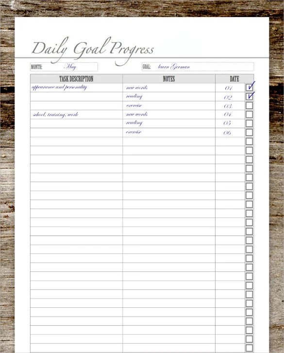 How To Use Excel Template Goal Tracking In 2023 | Templatesz234.com ...