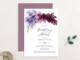 Purple Bridal Shower Invitations Templates