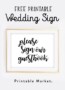 Free Wedding Sign Templates: Create Your Perfect Wedding Sign Easier