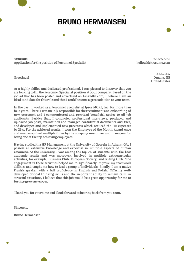 How To Write A Cover Letter For Specialist Jobs In 2023 | Templatesz234 ...