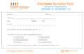 Non Profit Donation Card Template For 2023