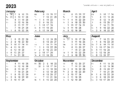2023 Calendar With Week Numbers Printable