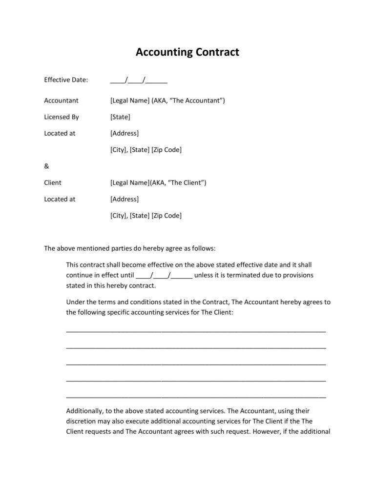 How To Create A Simple Contract Template | Templatesz234.com ...