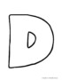 How To Draw A Bubble Letter "D"