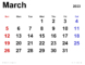 March 2023 Calendar Printable