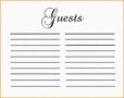 Party Guest Book Template – Make Your Party Unique And Memorable