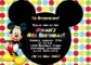 Create Your Own Mickey Mouse Invitation Template