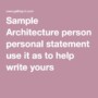 How To Write An Architecture Statement Of Purpose