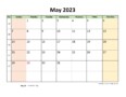 Getting Ready For May 2023 With A Calendar Template