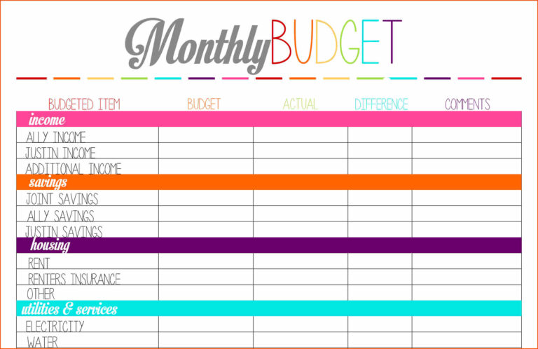 Personal Budget Planning Worksheet: A Guide To Smart Money Management ...
