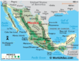 Explore The Physical Map Of Mexico