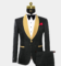 The Alluring Appeal Of Black And Gold Tuxedos