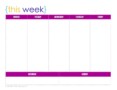 Weekly Calendar Template: A Must-Have Tool For Efficient Planning