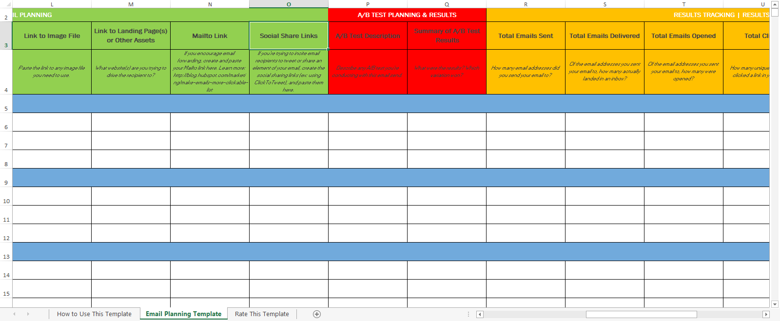 Marketing Campaign Email Tracker Template | Templatesz234.com ...