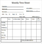 The Benefits Of Using A Weekly Timesheet Template
