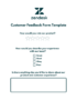 Stationery Templates For Customer Feedback Forms