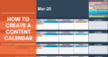 Content Creation Schedule Calendar Template