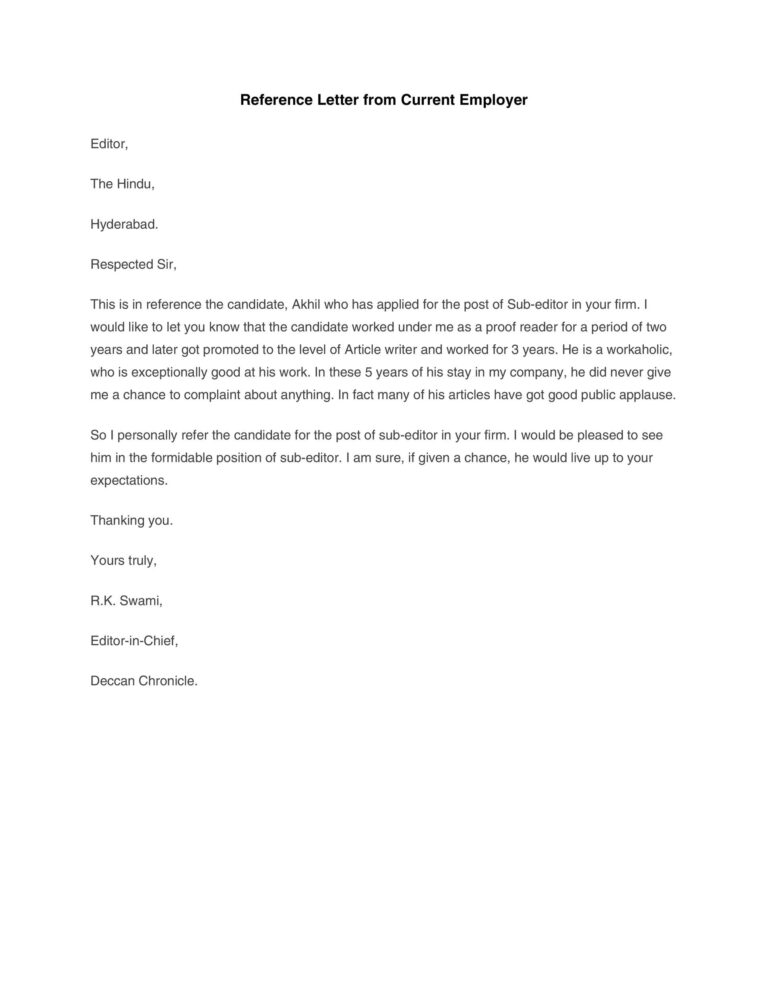 Character Letter Template: A Comprehensive Guide | Templatesz234.com ...