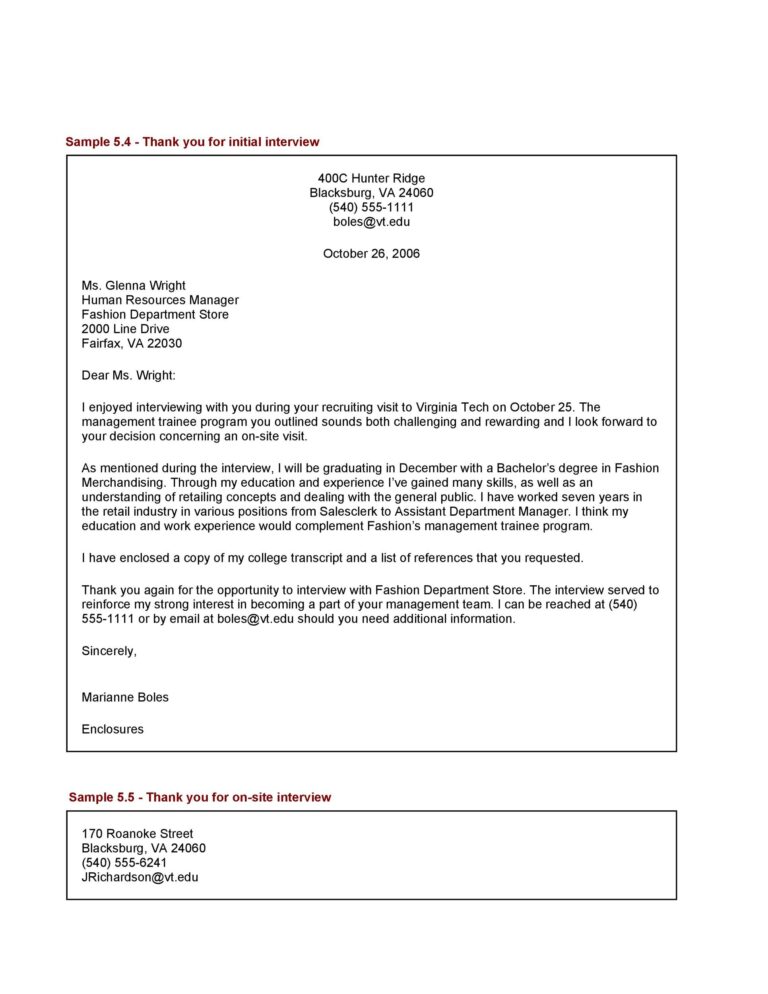 Thank You Email Template After Interview A Guide To Crafting The