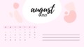Minimalistic Pastel Calendar Template