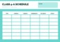 Class Schedule Calendar Template: A Comprehensive Guide