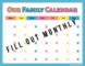 How To Create A Family Calendar Template
