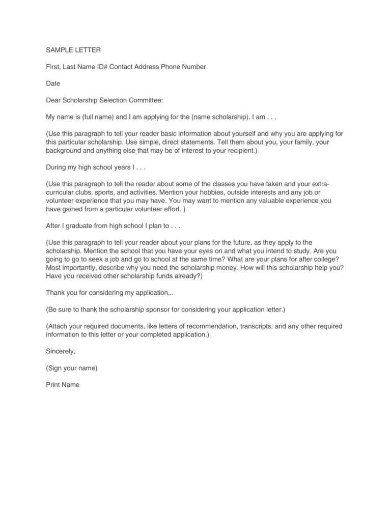 HOW DO I WRITE A LETTER ASKING FOR A SCHOLARSHIP visual data 6