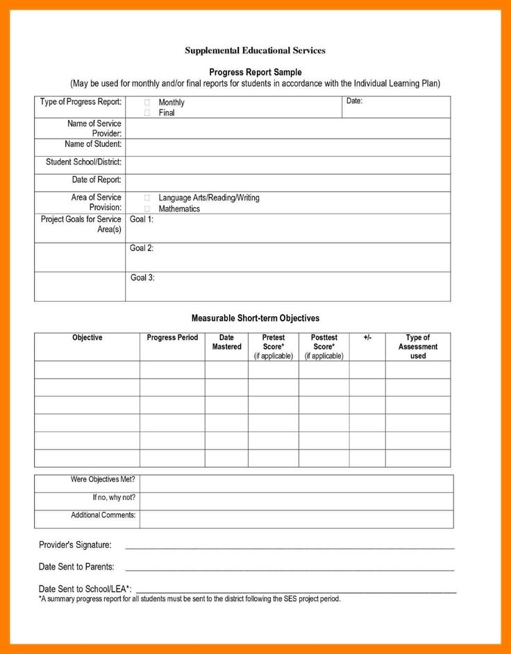 Stationery Templates For Student Progress Reports | Templatesz234.com ...