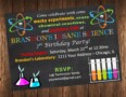 Science Party Invitation Templates