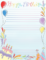 Birthday Card Stationery Templates For Personalized Greetings