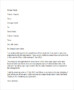 Vacation Request Letter Template