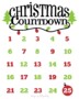 Countdown To Christmas Calendar Template