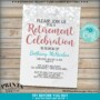 Retirement Party Invitation Templates For Honoring Retirees
