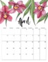Floral Calendar Template: A Beautiful And Functional Addition To Your Planning Tools