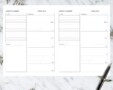 Minimalistic Weekly Calendar Template