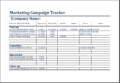 Marketing Campaign Brochure Tracker Template