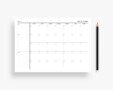 Minimalist Calendar Template: A Clean And Simple Way To Stay Organized