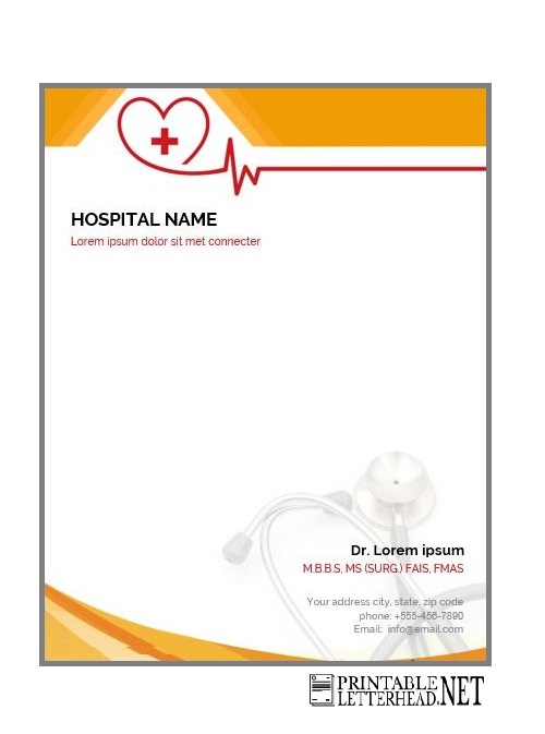 Stationery Templates For Medical Professionals | Templatesz234.com ...
